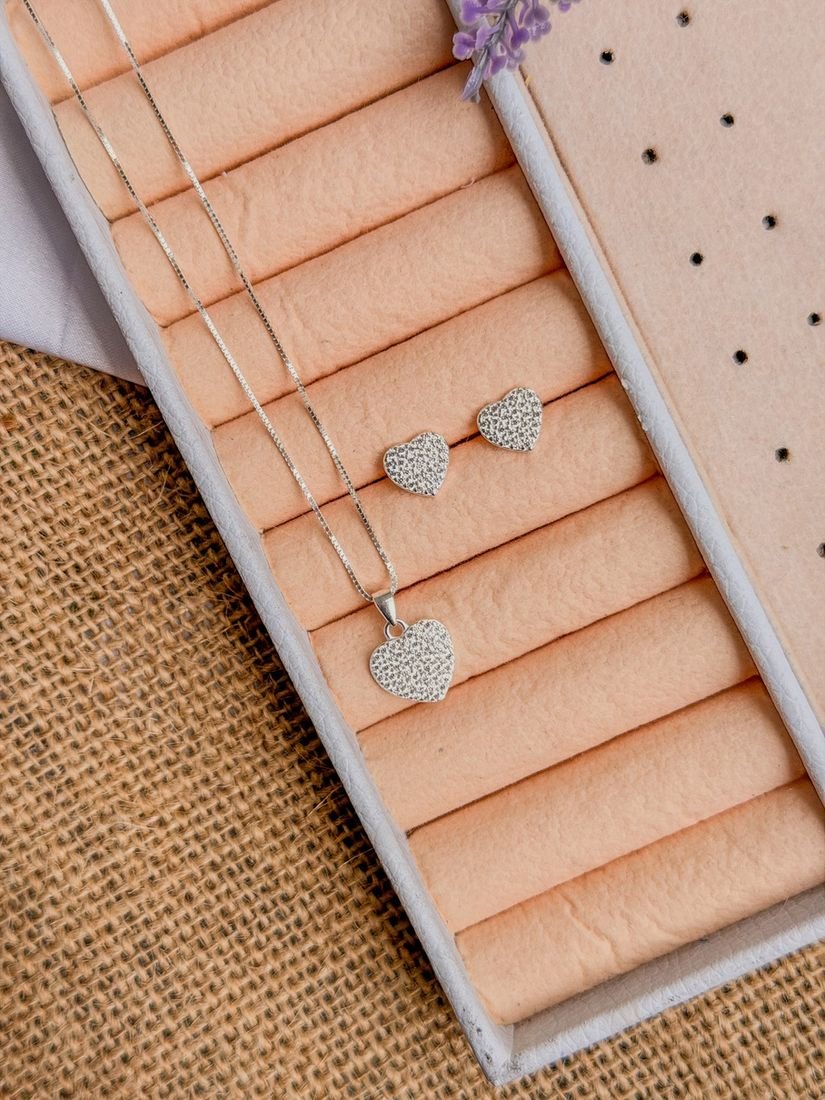 Conjunto Aurora em prata 925